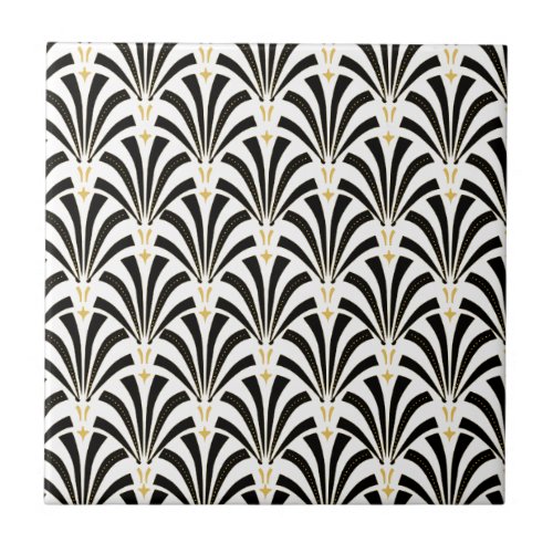 1920s Art Deco Fans Palmetto Tile