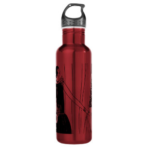 1920s Art Deco Fashion Show Red and Black Stainless Steel Water Bottle