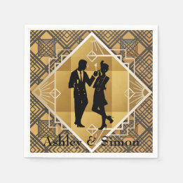 1920's Art Deco. Flapper. Napkins