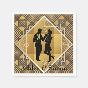 1920's Art Deco. Flapper. Napkins