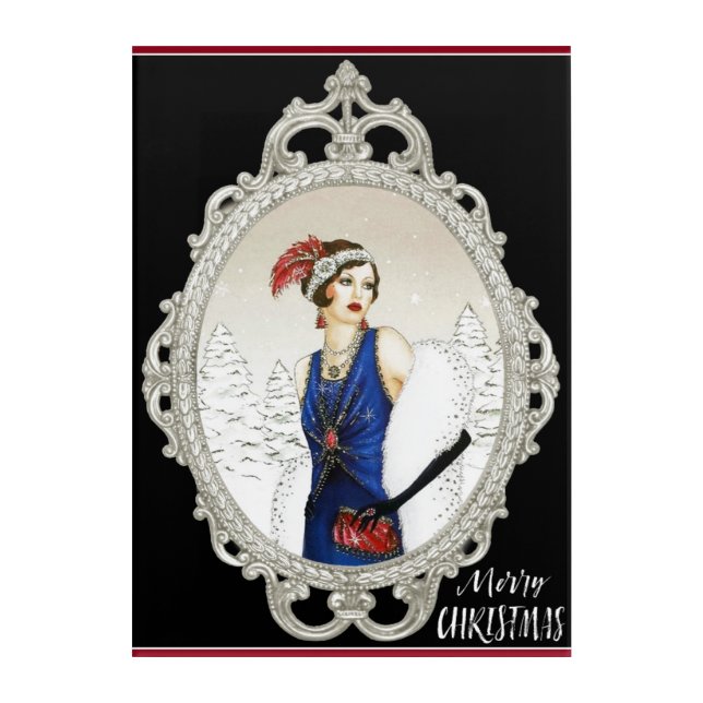 1920s Art Deco Framed Lady (Front)