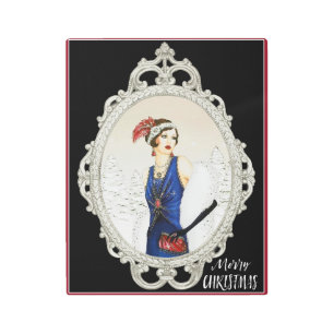 1920s Art Deco Framed Lady