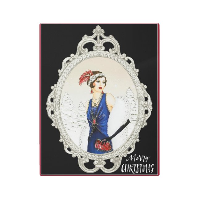 1920s Art Deco Framed Lady (Front)