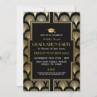 Roaring 20s Invitation and Decorations for Graduation, Great