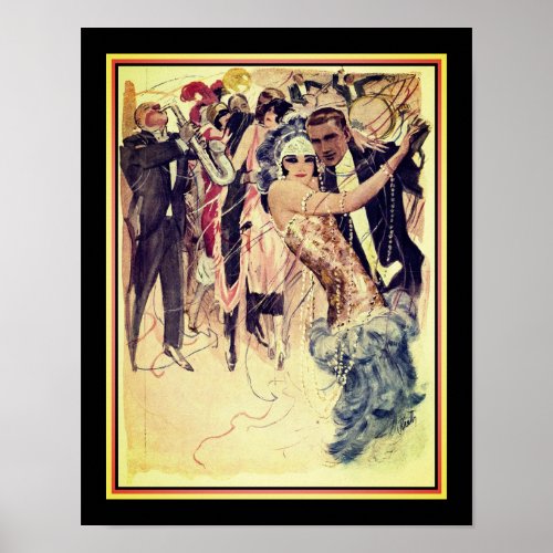 1920s Art Deco JazzDancers Poster