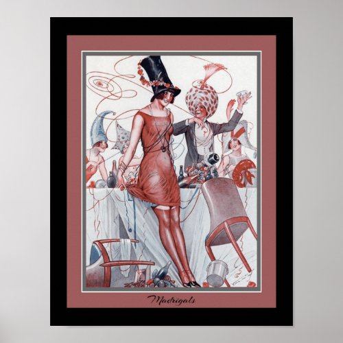 1920s Art Deco Madrigals Poster