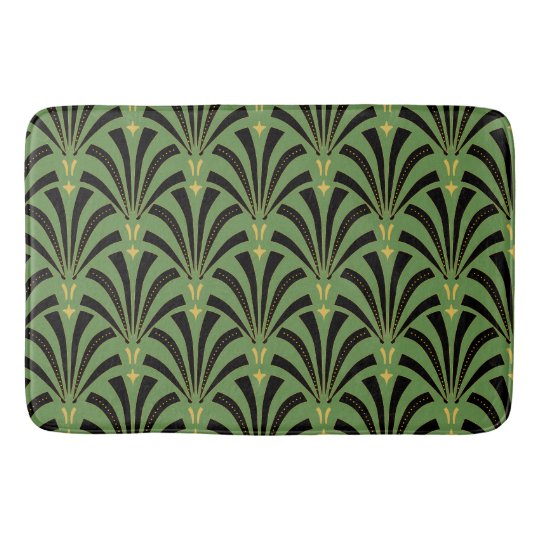 1920s Art Deco Pattern Bath Mat