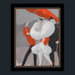 1920's Art Deco "Rainy Day" Poster<br><div class="desc">1920's Art Deco "Rainy Day"  Print 11x14 shown here. Available in other sizes.</div>