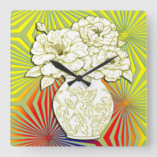 1920s Art Deco Square  Clock