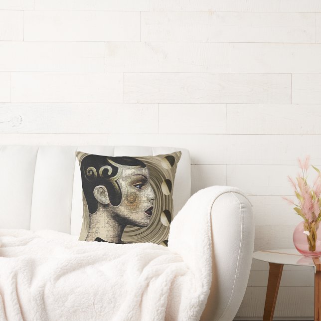 1920s Art Deco Throw Pillow (Creator Uploaded)
