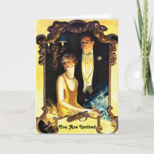 1920s Art Nouveau Custom Formal Invitation