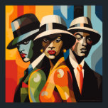 1920s Black Culture Revived: Pop Art Poster<br><div class="desc">1920s Black Culture Revived: Pop Art T-Shirt
Bold colors,  iconic imagery,  and contemporary flair breathe new life into the historical narratives,  making these artworks a vibrant celebration of Black culture in the 1920s.</div>