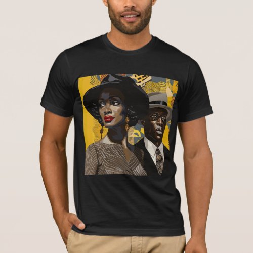 1920s Black Culture Revived Pop Art T_Shirt