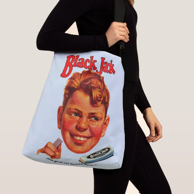 1920s Black Jack gum ad Crossbody Bag (Close Up)