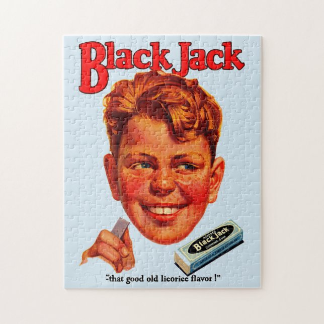 1920s Black Jack gum ad Jigsaw Puzzle (Vertical)