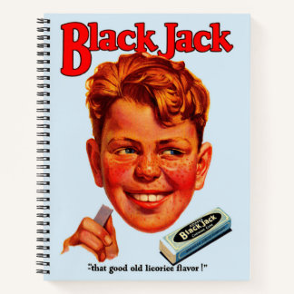 1920s Black Jack gum ad Notebook
