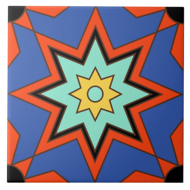 1920s Catalina Island Vintage Ceramic Tile (Front)