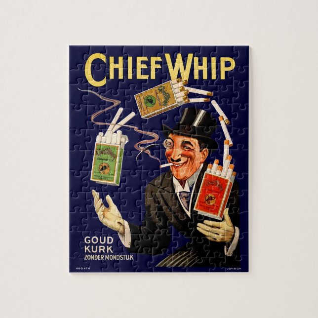 1920s Chief Whip cigarets ad Jigsaw Puzzle (Vertical)