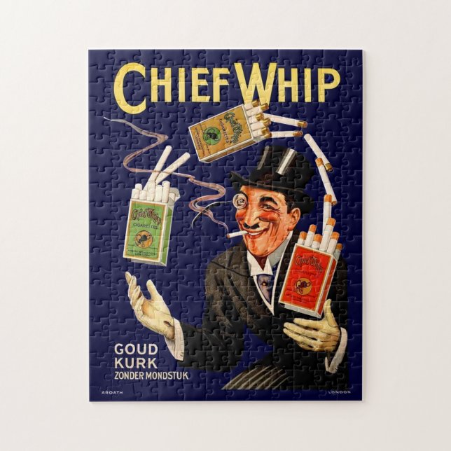 1920s Chief Whip cigarettes ad Jigsaw Puzzle (Vertical)