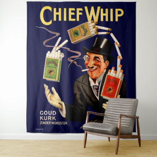 1920s Chief Whip cigarettes ad Tapestry