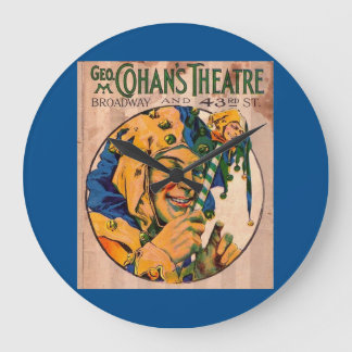 1920s Cohan’s Theatre playbill cover Large Clock