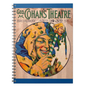 1920s Cohan’s Theatre playbill cover Notebook