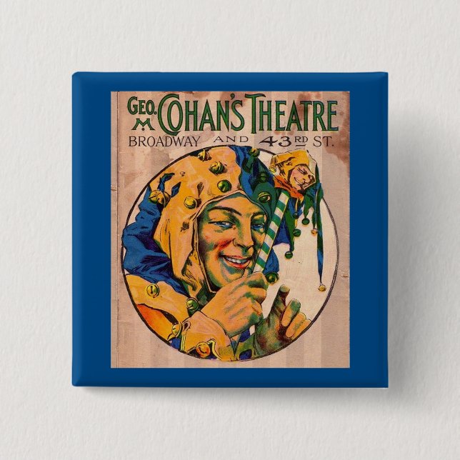 1920s Cohan’s Theatre playbill cover Pinback Button (Front)
