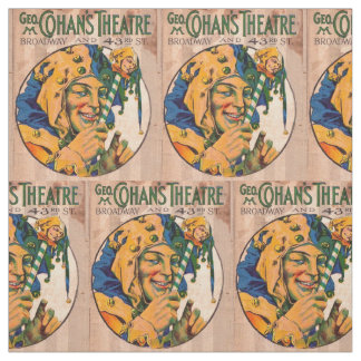 1920s Cohan’s Theatre playbill cover print Fabric