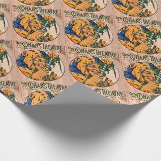 1920s Cohan’s Theatre playbill cover print Wrapping Paper