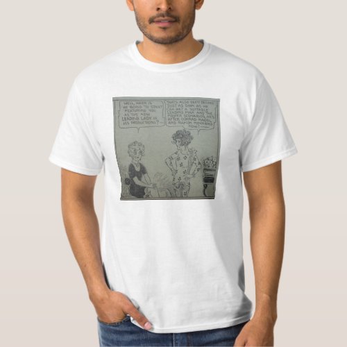 1920s Comic Strip Silent Movie Starlets t Shirt