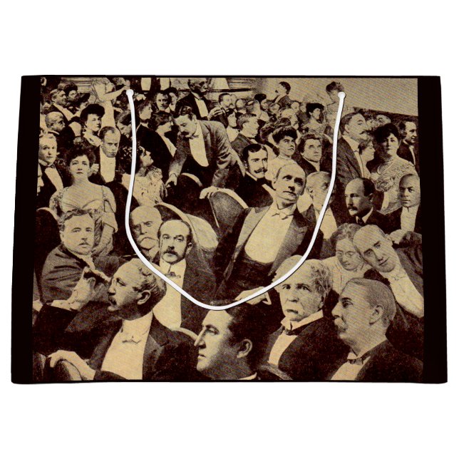 1920s crowd scene large gift bag (Front)