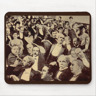 1920s crowd scene mouse pad