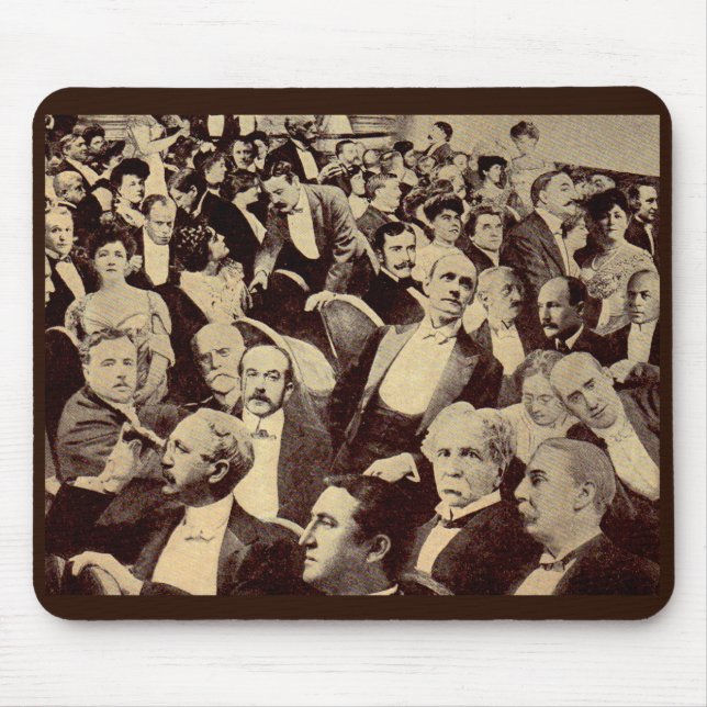1920s crowd scene mouse pad (Front)