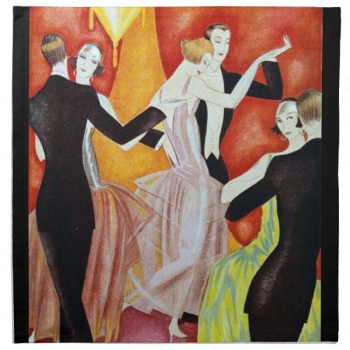 1920s Dancing Couples Napkin