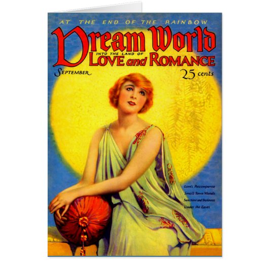 1920s Dream World magazine cover Cards (Front)