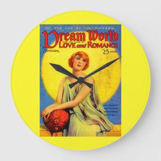 1920s Dream World magazine cover Large Clock