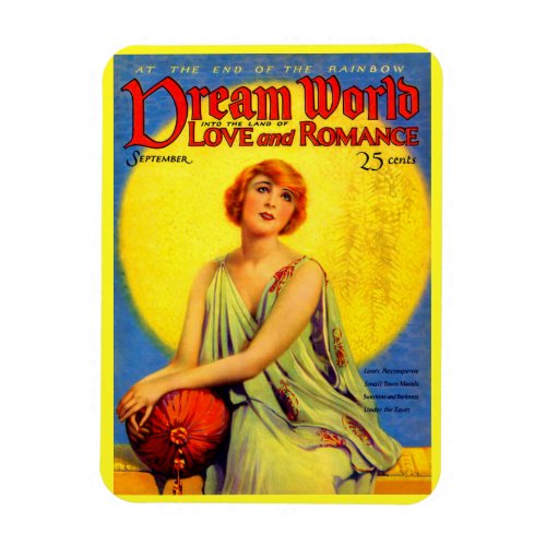 1920s Dream World magazine cover Magnet