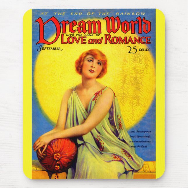 1920s Dream World magazine cover Mouse Pad (Front)