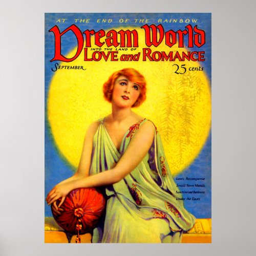 1920s Dream World magazine cover Poster