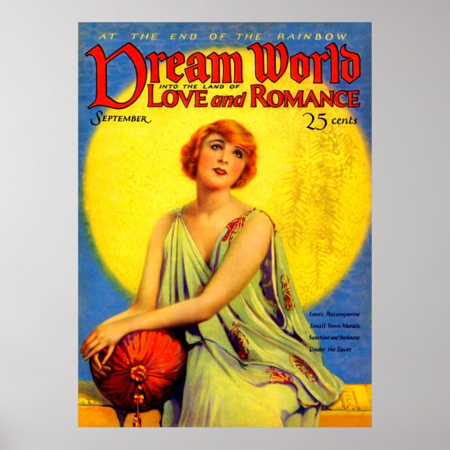 1920s Dream World magazine cover Poster (Front)