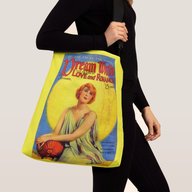 1920s Dream World magazine cover print Crossbody Bag (Close Up)