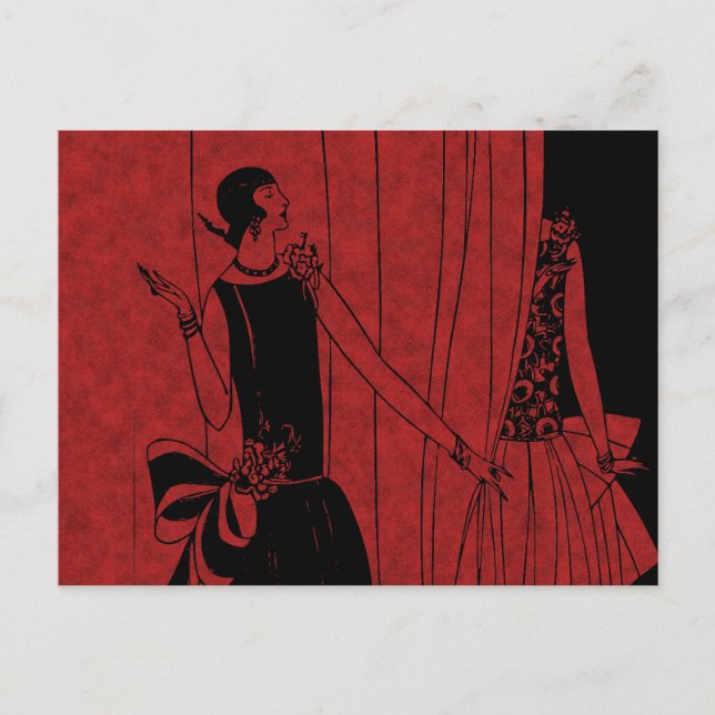1920s Fashion Show Postcard (Front)