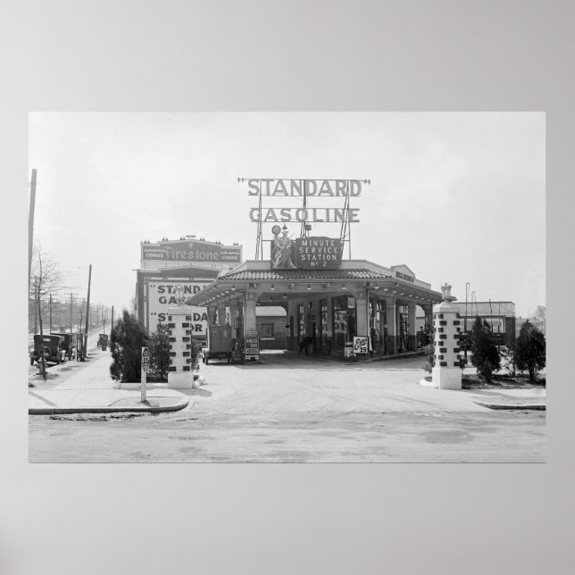 1920s Filling Station Poster (Front)