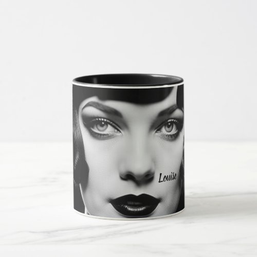 1920s Flapper a la Louise Brooks Personalize Mug
