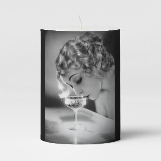 1920s Flapper Drinking Champagne On a Candle