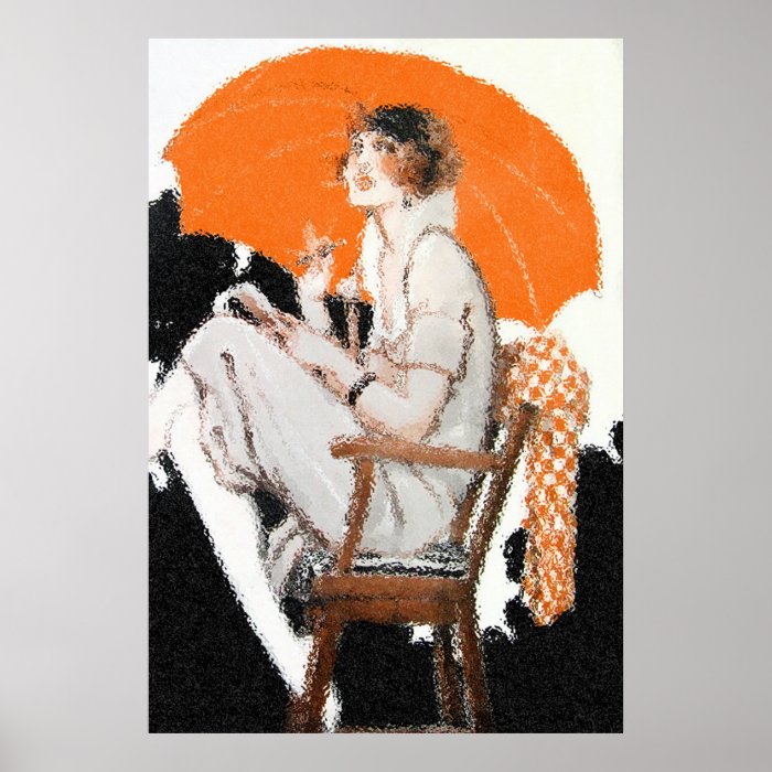 1920s Flapper Fashion Poster