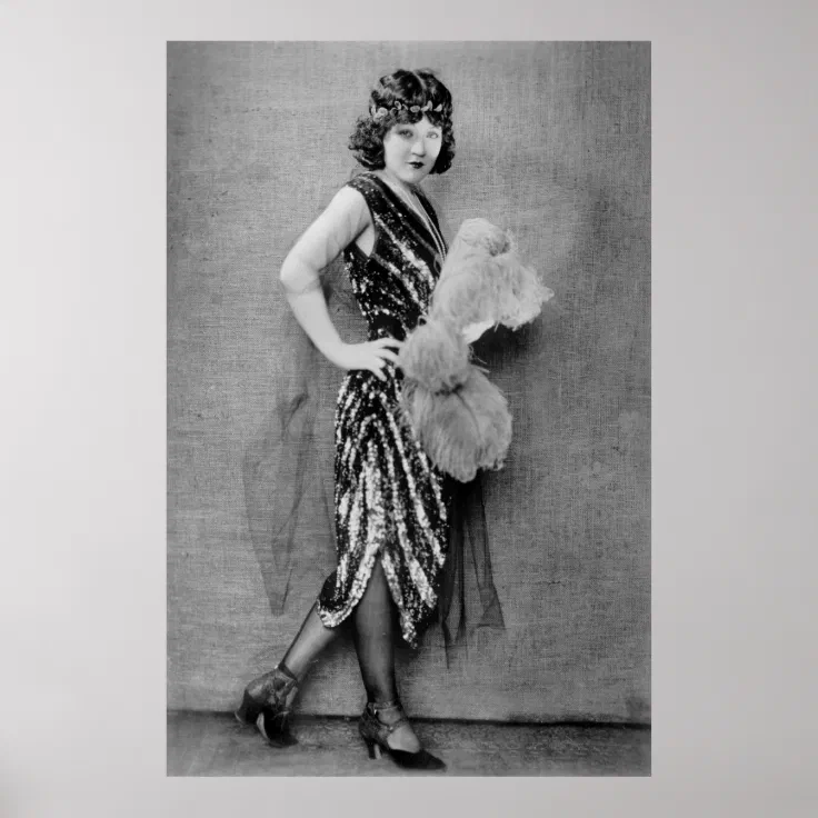 19s Flapper Fashion Poster Zazzle