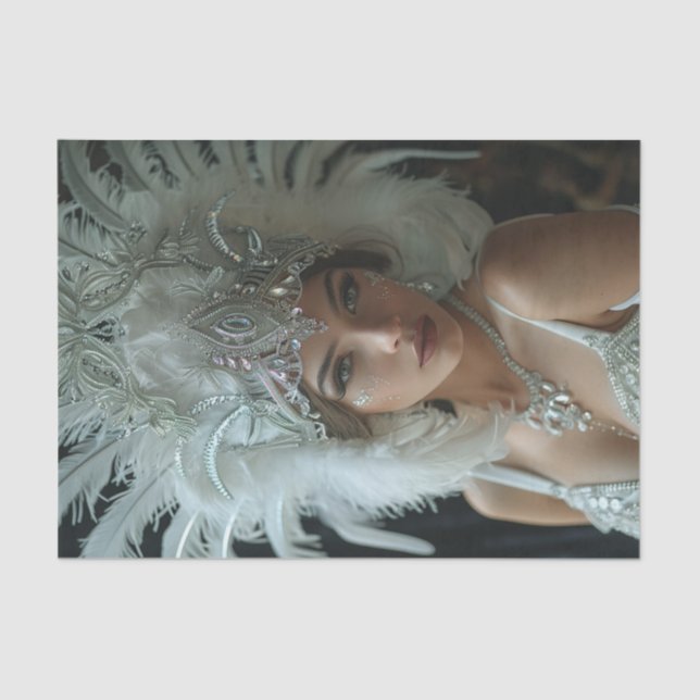 1920's Flapper Girl29 Tissue Paper (Front)