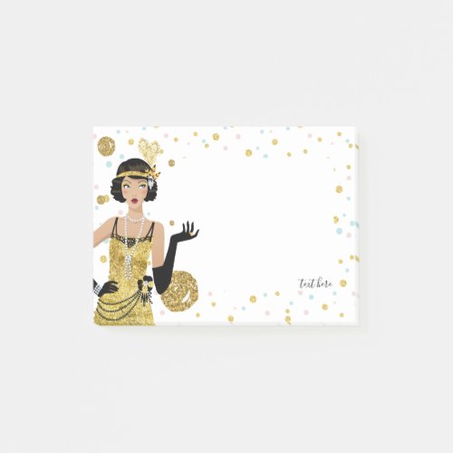 1920s flapper girl gatsby theme post_it notes