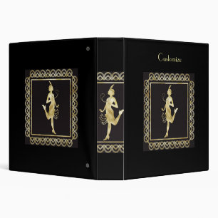 1920's Flapper Girl Thunder_Cove   3 Ring Binder